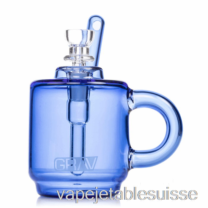 Vape Suisse Grav Tasse à Café Barboteur De Poche Cobalt Clair